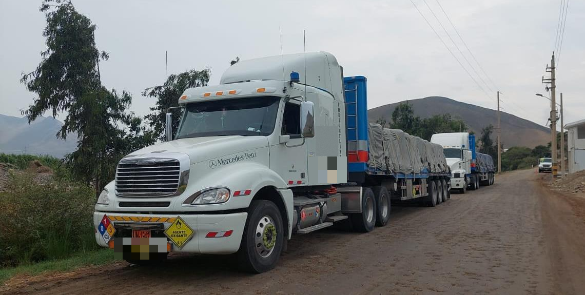 Convoy de unidades para nitrato de amonio