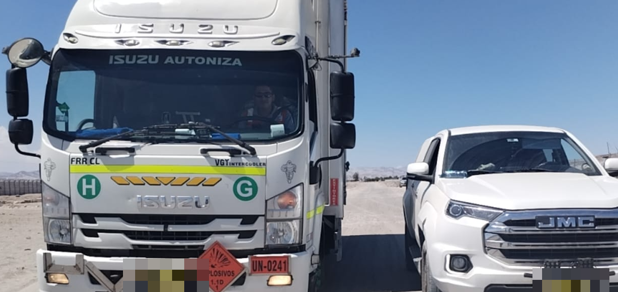 Señalización de explosivos en la unidad